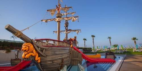 Pirate themed activity pool