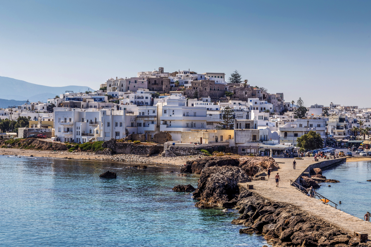 Naxos Town Skyline